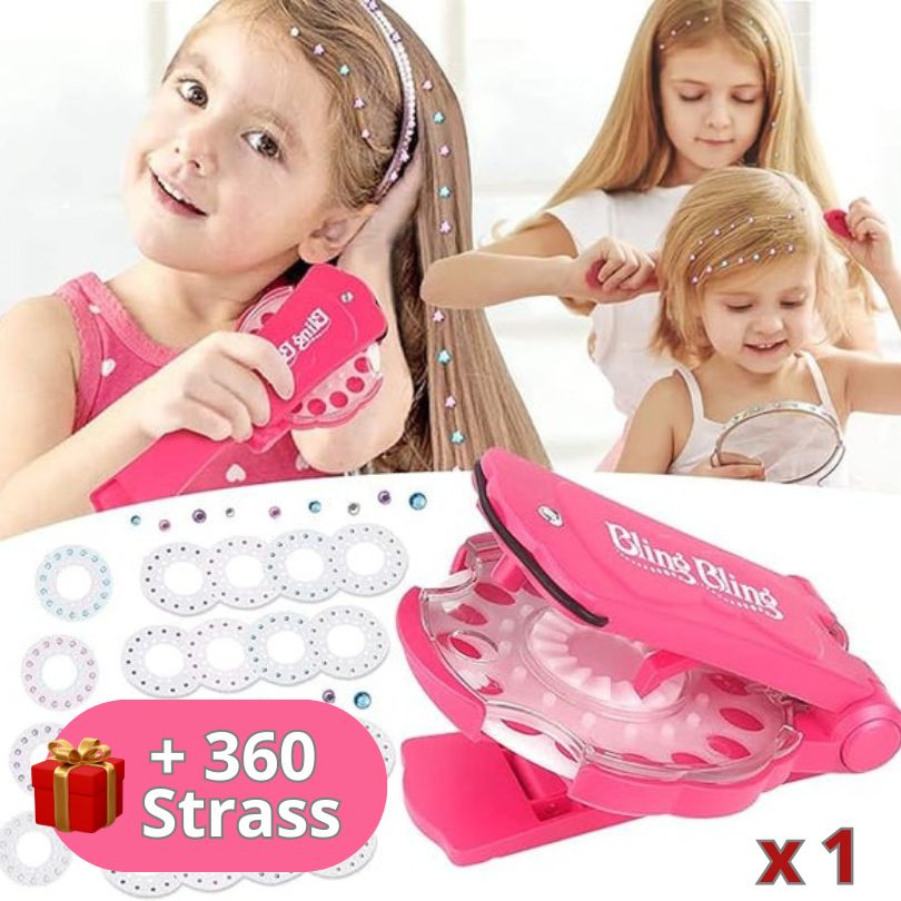 Kit Blinger™ - Agrafeuse Diamond Jouet de Beauté et Décoration Fille ( 360 Strass Inclus)