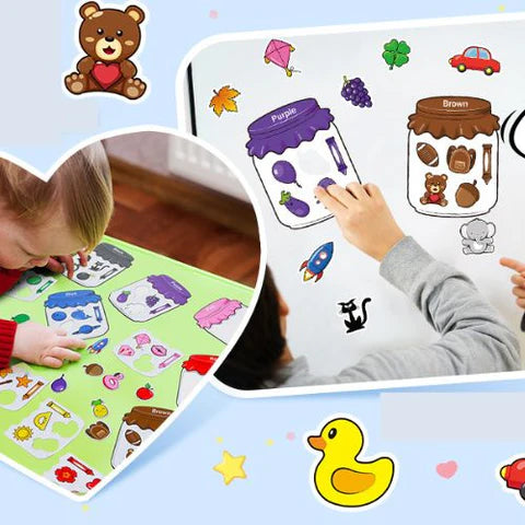 ÉVEILCOLORÉ: STICKERS MAGNÉTIQUES - Quebeau