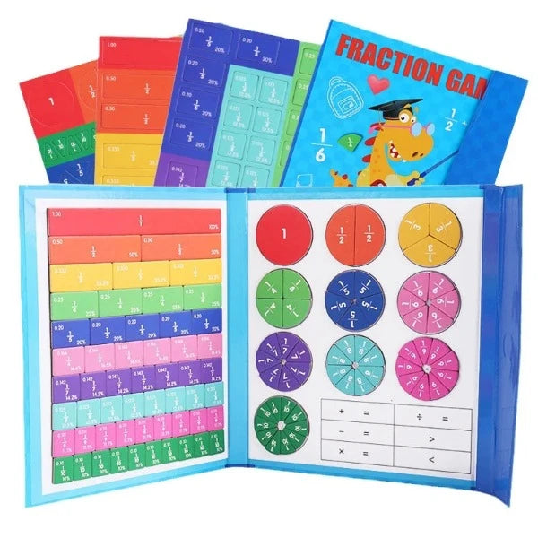 Jeu d'apprentissage de Fraction magnétique - Quebeau