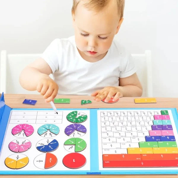 Jeu d'apprentissage de Fraction magnétique - Quebeau