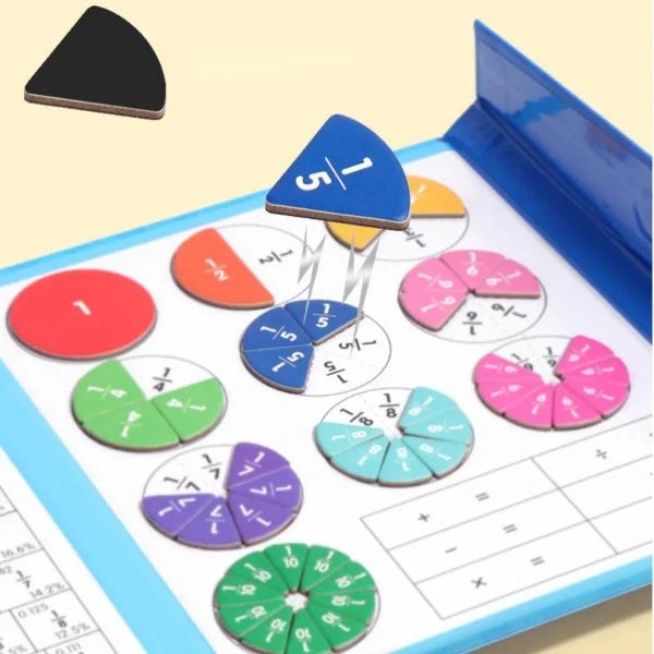 Jeu d'apprentissage de Fraction magnétique - Quebeau