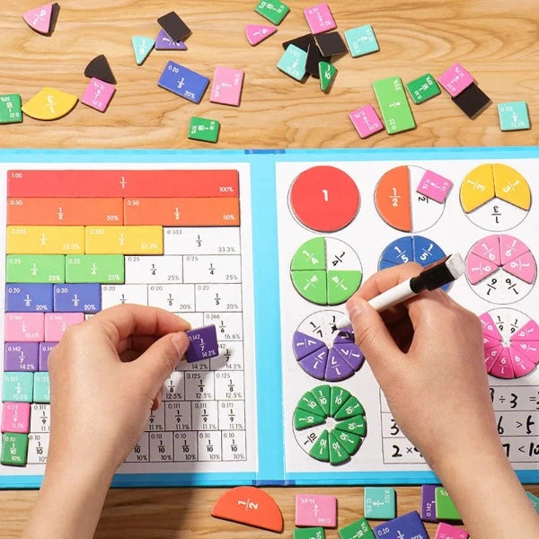Jeu d'apprentissage de Fraction magnétique - Quebeau