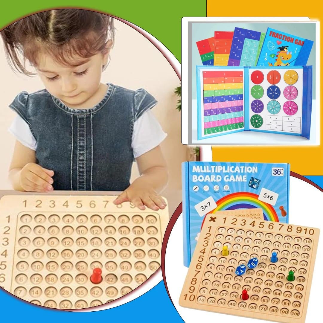 Jeu d'apprentissage de Fraction magnétique - Quebeau