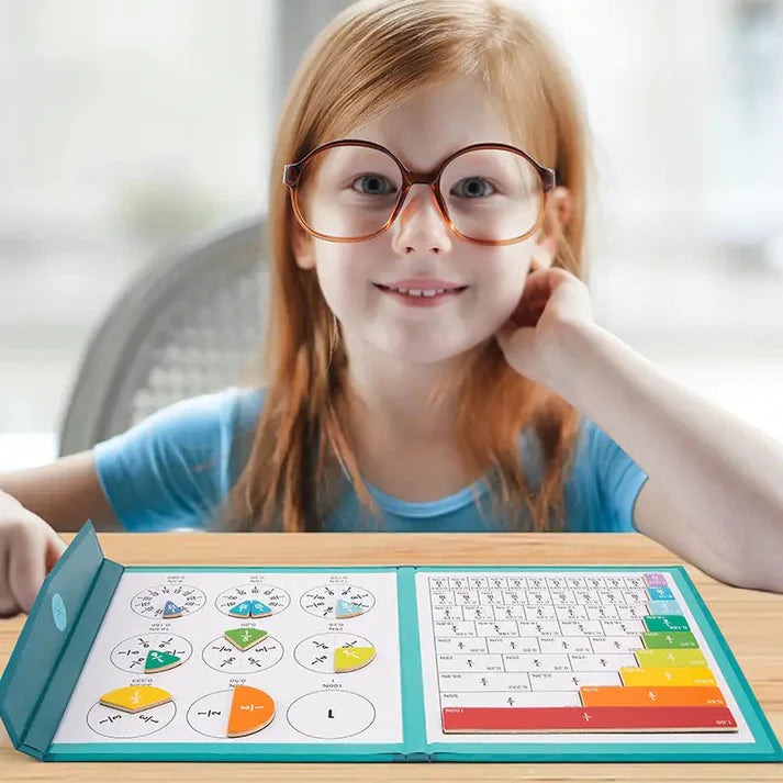 Jeu d'apprentissage de Fraction magnétique - Quebeau