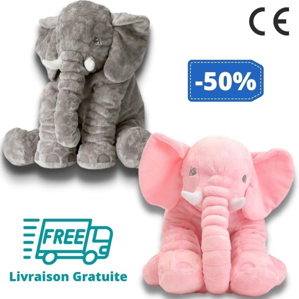 PELUCHE ÉLÉPHANT GÉANTE - Quebeau