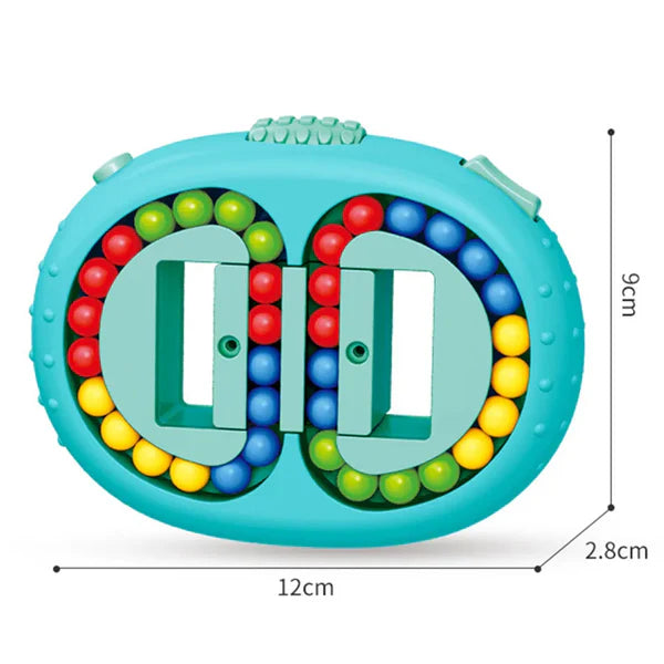 Double-sided colored marble logic game