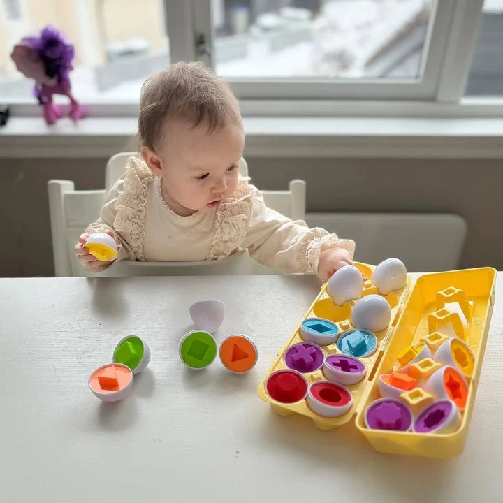 EduEggs™ - Jeu d'Œufs  Montessori Formes & Couleurs