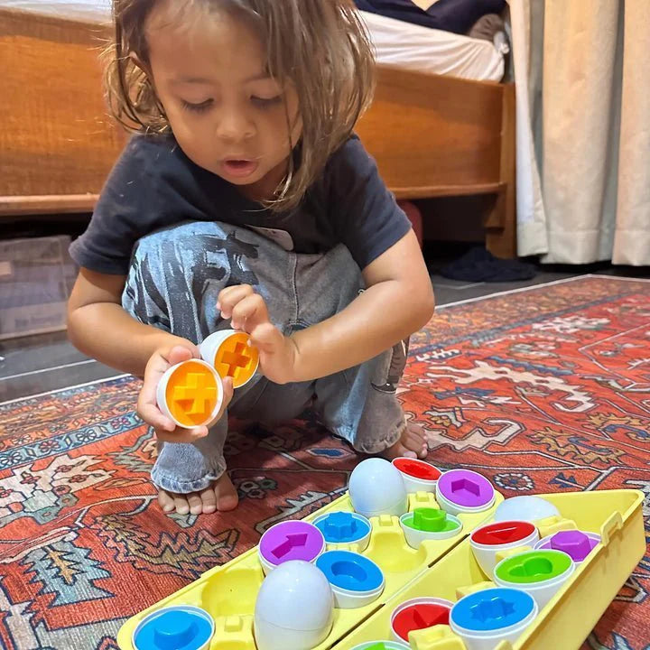 EduEggs™ - Jeu d'Œufs  Montessori Formes & Couleurs