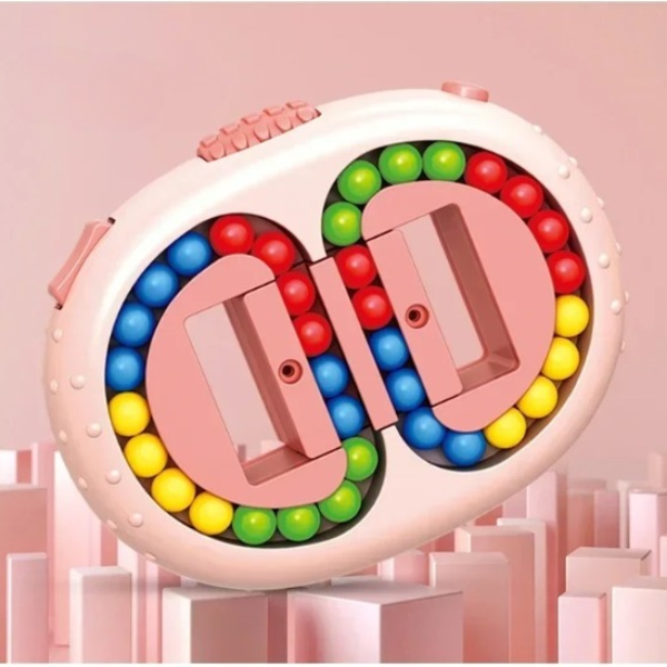 Double-sided colored marble logic game