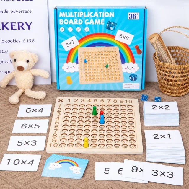 JEU D'APPRENTISSAGE DE MULTIPLICATION - Quebeau