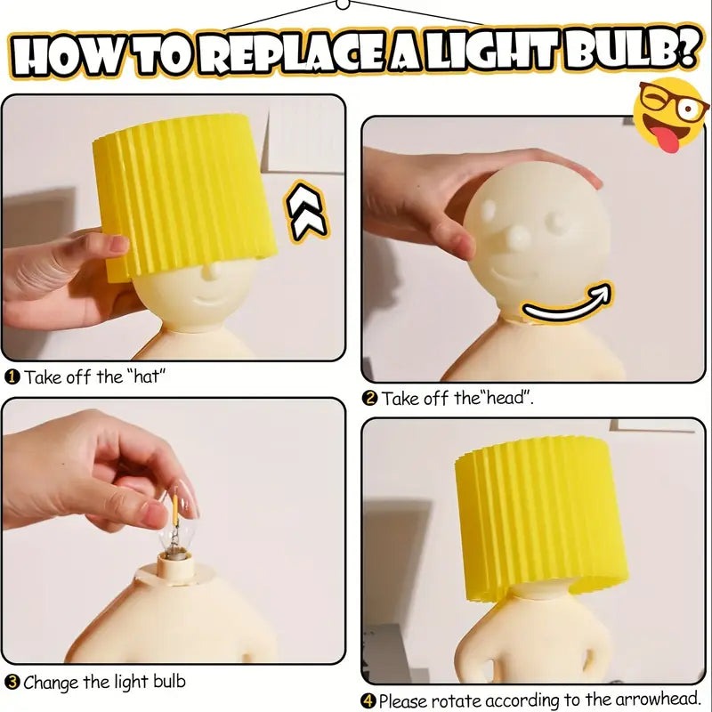 Modest Mike™– La Lampe au Bouton Magique 💡