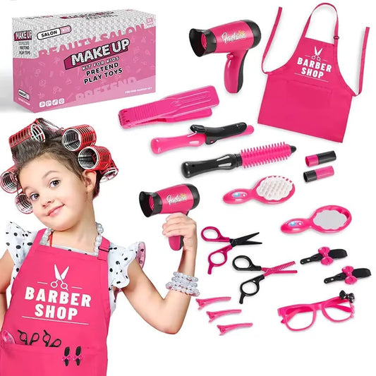 BeautyKit™ 17 Piece Hair Salon Playset for Girls 