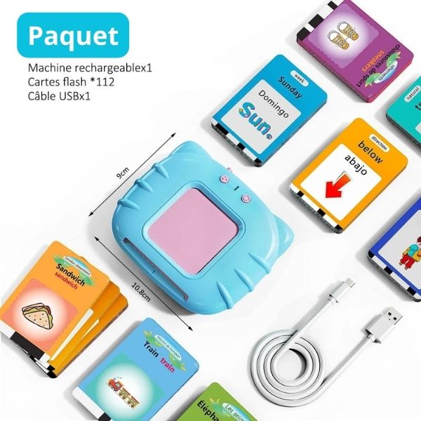 224 cartes parlantes Flashcards Audio carte cognitive électronique  éducative apprendre des mots anglais Montessori jouets jeu pour enfants  bébé – les meilleurs produits dans la boutique en ligne Joom Geek