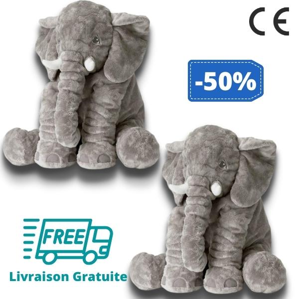 PELUCHE ÉLÉPHANT GÉANTE - Quebeau