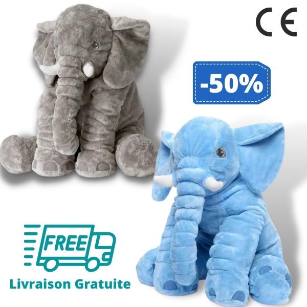 PELUCHE ÉLÉPHANT GÉANTE - Quebeau