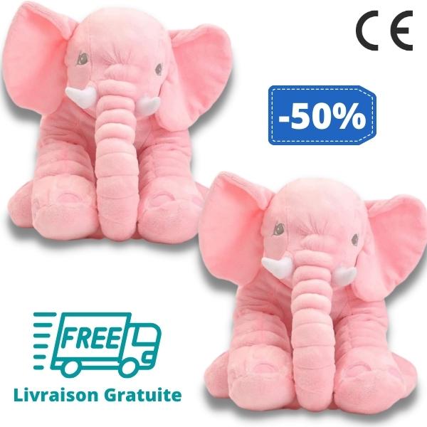 PELUCHE ÉLÉPHANT GÉANTE - Quebeau