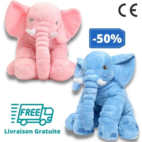 PELUCHE ÉLÉPHANT GÉANTE - Quebeau