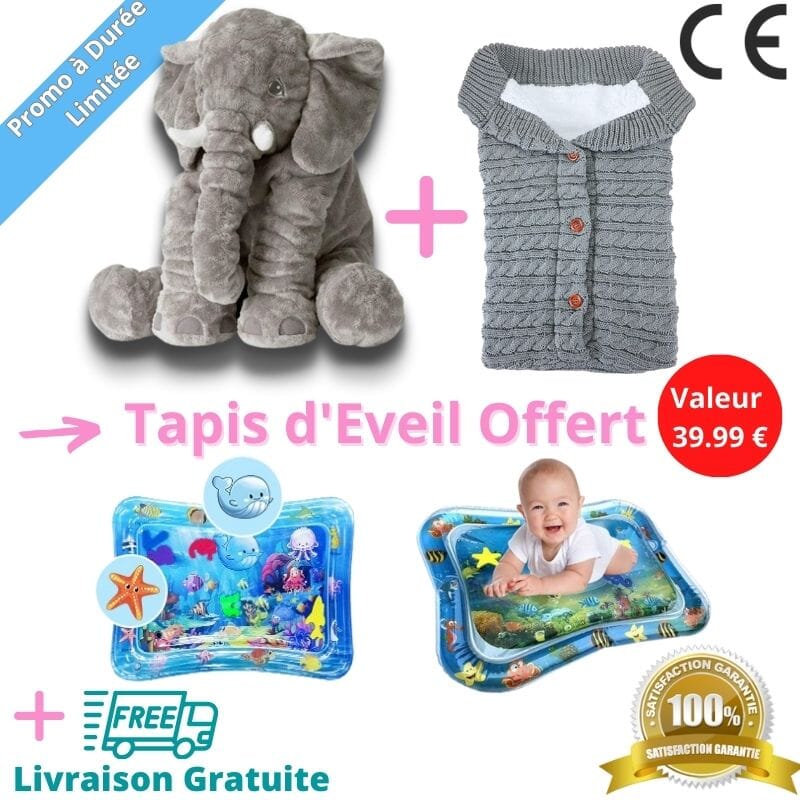 PELUCHE ÉLÉPHANT GÉANTE - Quebeau