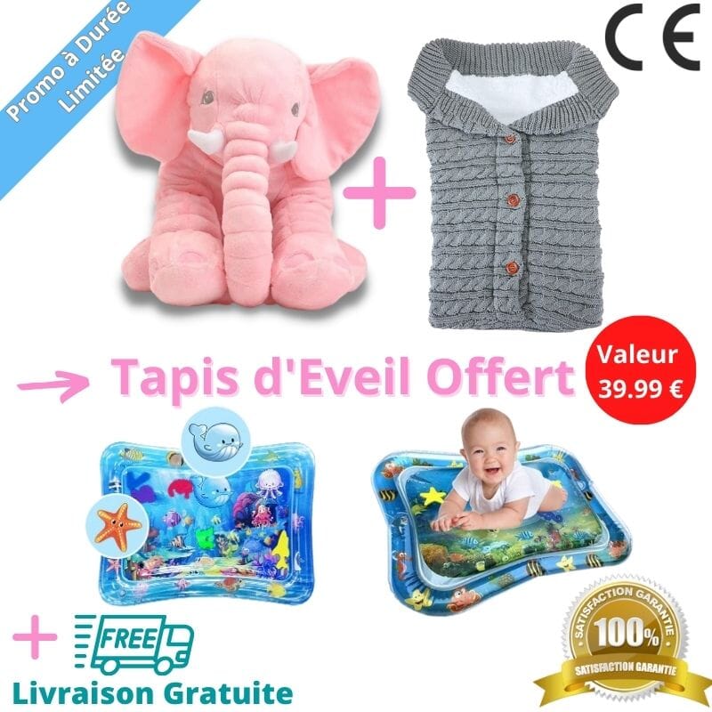 PELUCHE ÉLÉPHANT GÉANTE - Quebeau