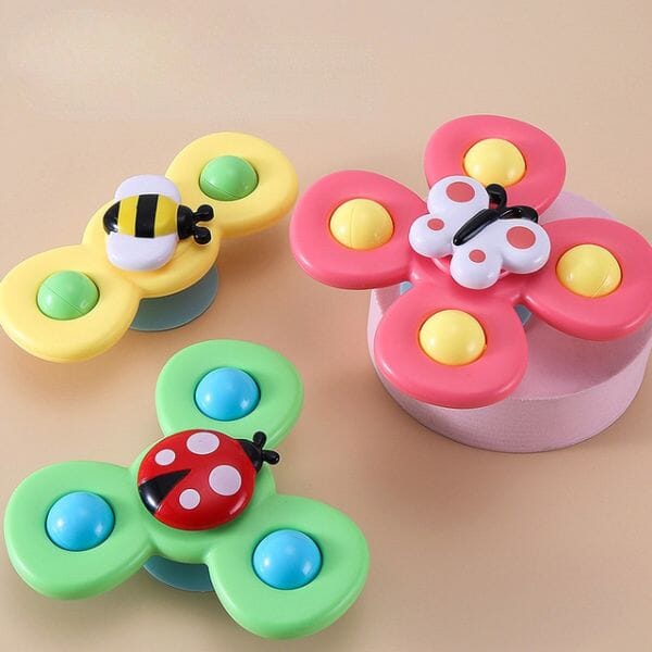 Baby Spinner - Jouet d'éveil rotatif ( Lot de 3 ) - Quebeau